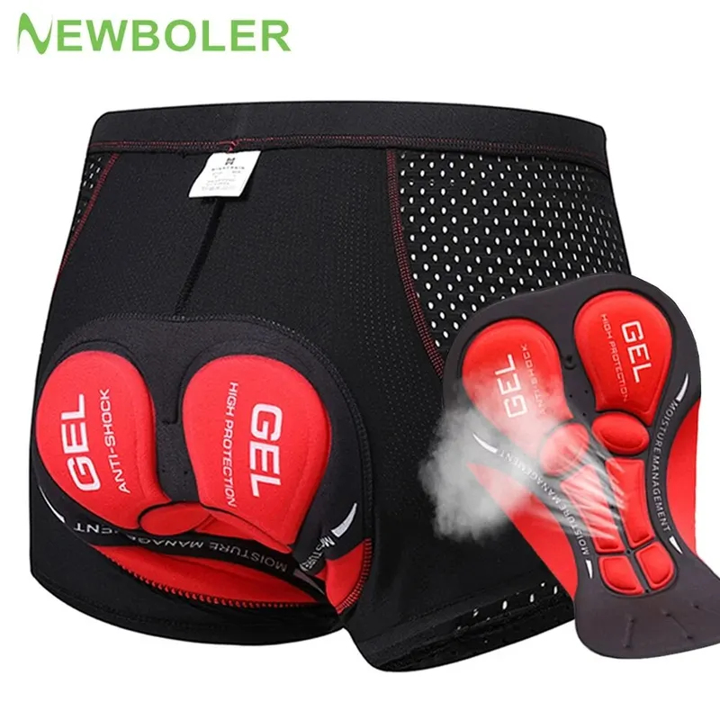 Padded Cycling Shorts 5D Gel - NEWBOLER erkek MTB bisiklet şortları 5D