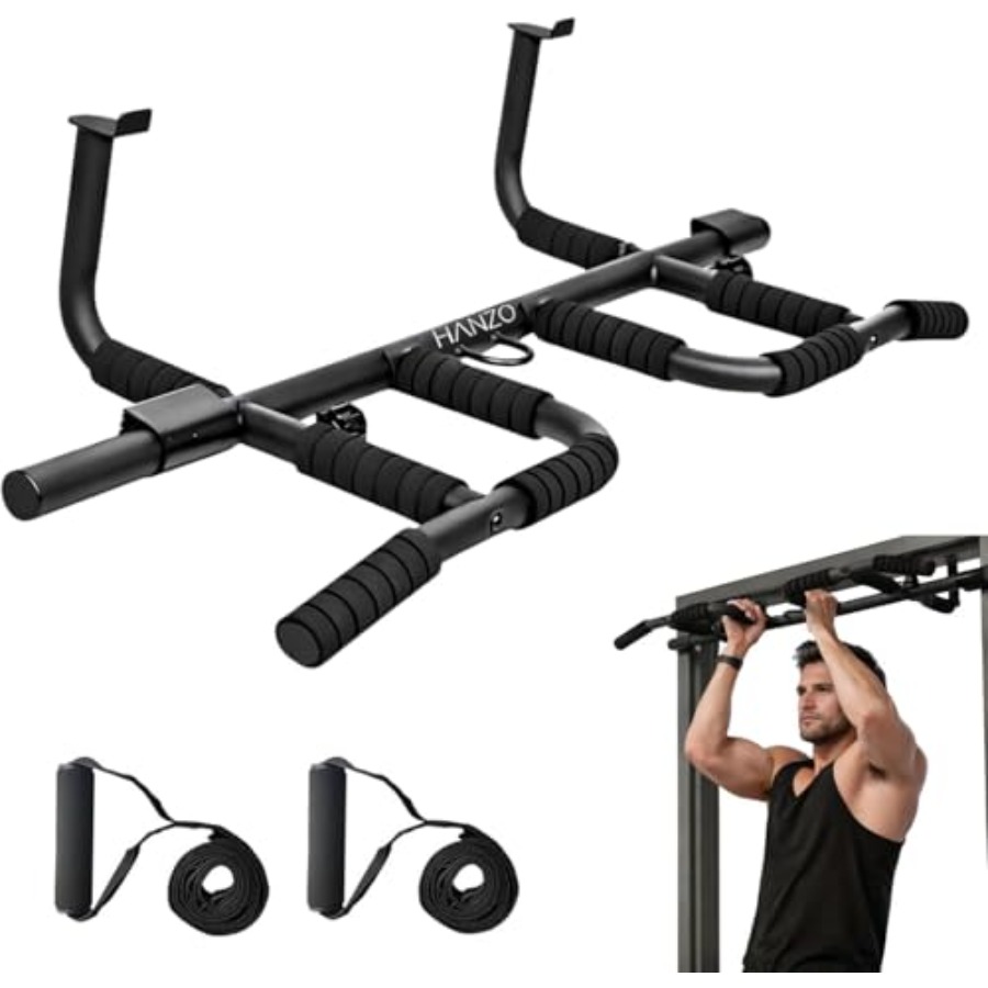 Door Pull Up Bar No Screw - Kapıya Monte Çekme Barı Seti, Askı