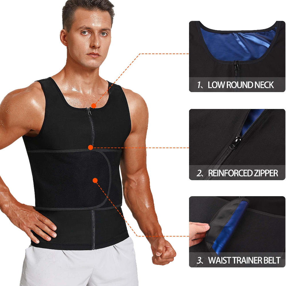 1 Adet Erkekler İçin Fermuarlı - Sweat Waist Trainer Belt Neoprene incelemesi ve fiyatı